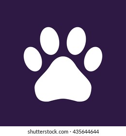 Paw icon . Vector illustration