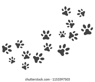 Paw icon vector illustration design logo template