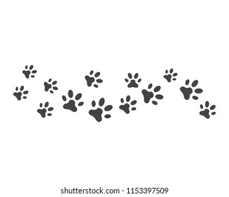 Paw icon vector illustration design logo template
