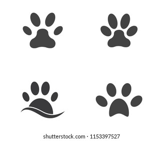 Paw icon vector illustration design logo template