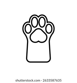 Paw icon vector illustration design logo template