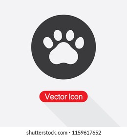 Paw Icon Vector Illustration Eps10