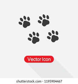 Paw Icon Vector Illustration Eps10