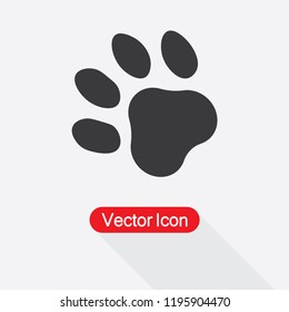 Paw Icon Vector Illustration Eps10