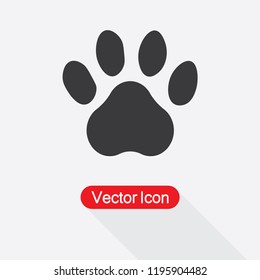 Paw Icon Vector Illustration Eps10