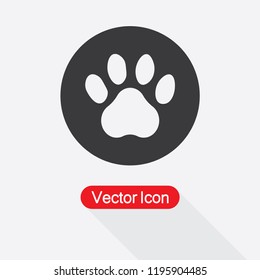 Paw Icon Vector Illustration Eps10