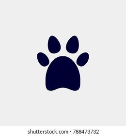 paw icon, Vector illustration. foot print icon