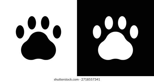 Paw icon vector illustration - high quality black style vector icons
