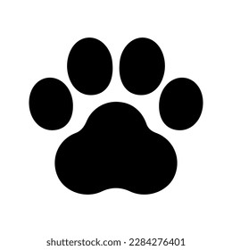 Paw icon. Vector isolated illustration