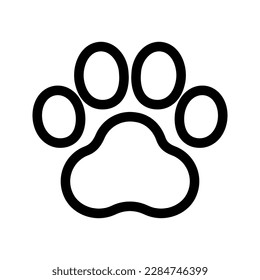 Paw icon. Vector isolated illustration