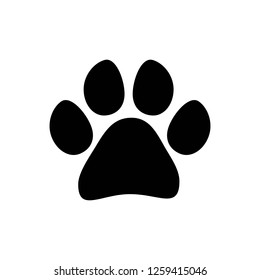 Paw icon vector. Paw Print icon