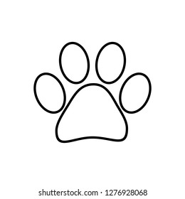 Paw icon vector. Paw Print icon