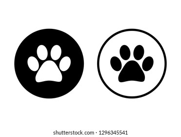 Paw icon vector. Paw Print icon