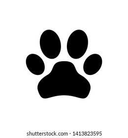 Vector de icono de arrastre. Icono de Paw Imprimir
