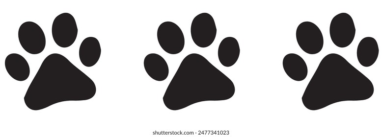 Paw icon vector. Paw Print icon