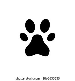 Paw icon vector. paw print icon vector. dog or cat paw