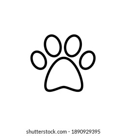 Paw icon vector. paw print icon vector. dog or cat paw