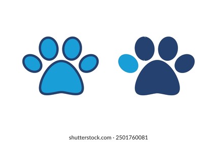 Paw icon vector. paw print icon vector. dog or cat paw