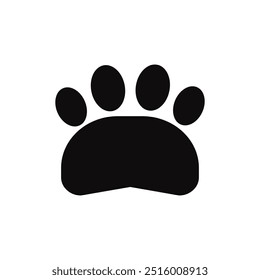 Paw icon vector paw print icon vector dog or cat paw