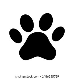 Paw icon vector. Paw Print icon on white background