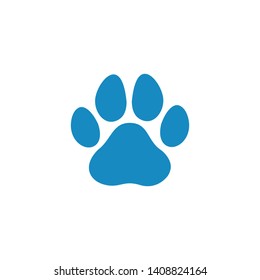 Paw icon vector. Paw Print Symbol vector