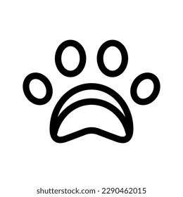 Paw Icon Vector Symbol Design Illustration