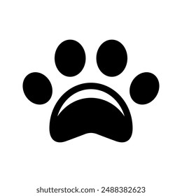 Paw Icon Vector Symbol Design Illustration