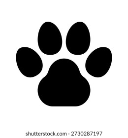 Paw Icon Vector Symbol Design Illustration