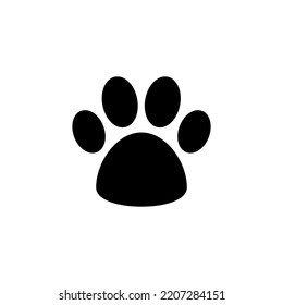 Paw icon vector for web and mobile app. paw print sign and symbol. dog or cat paw