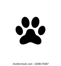 Paw icon vector for web and mobile app. paw print sign and symbol. dog or cat paw