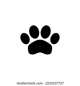 Paw icon vector for web and mobile app. paw print sign and symbol. dog or cat paw