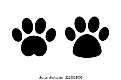 Paw icon vector for web and mobile app. paw print sign and symbol. dog or cat paw