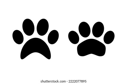 Paw icon vector for web and mobile app. paw print sign and symbol. dog or cat paw