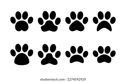 Paw icon vector for web and mobile app. paw print sign and symbol. dog or cat paw