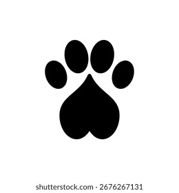 Paw icon vector for web and mobile app. paw print sign and symbol. dog or cat paw