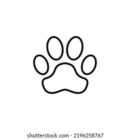Paw icon for web and mobile app. paw print sign and symbol. dog or cat paw