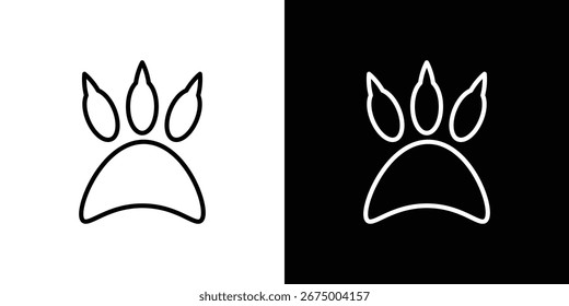 Iconos de la pata, el mejor icono del movimiento del Vector EPS