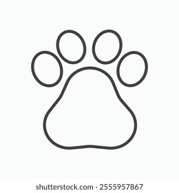 Paw isolated icon. vector illustration.