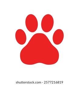 Paw isolated on white background