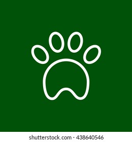 paw line icon