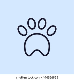 paw line icon