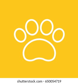 paw line icon