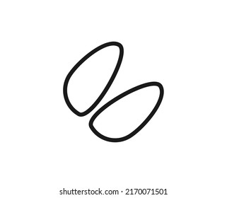 Paw line icon. High quality outline symbol for web design or mobile app. Thin line sign for design logo. Color outline pictogram on white background