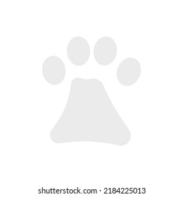 Paw logo cat dog animal pet footprint icon Vector
