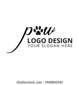 paw logo design business logo 