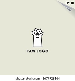 Diseño De Logotipo Paw Aislado En Color De Forma. Plantilla de logotipo Paw. Paw. Diseño moderno. Logo plano.  Ilustración vectorial