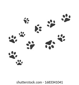 Paw Logo design vector illustration design template