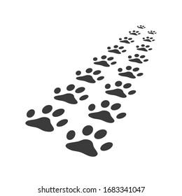 Paw Logo design vector illustration design template