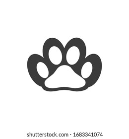 Paw Logo design vector illustration design template
