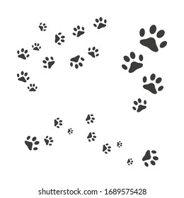 Paw Logo design vector illustration design template